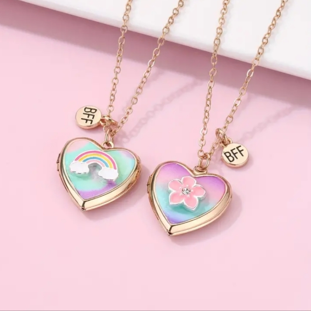 Humble Heart BFF Locket Necklace Set